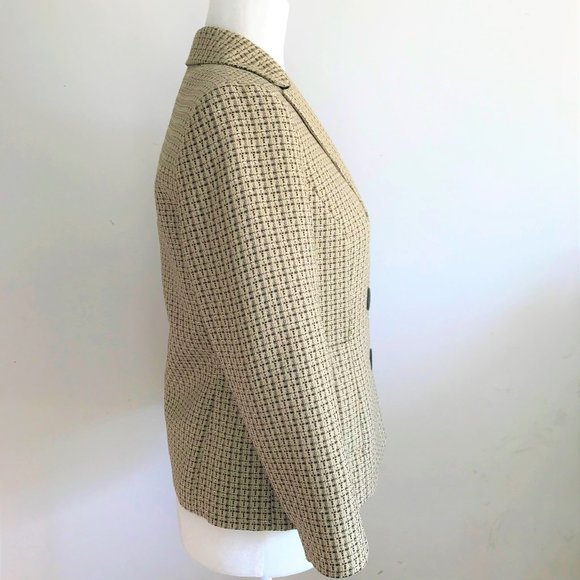 Evan Picone Jacket Gold & Black Size 4 - Picture 3 of 7